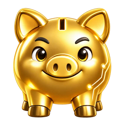 FIA, asistente en forma de cerdito hucha dorado